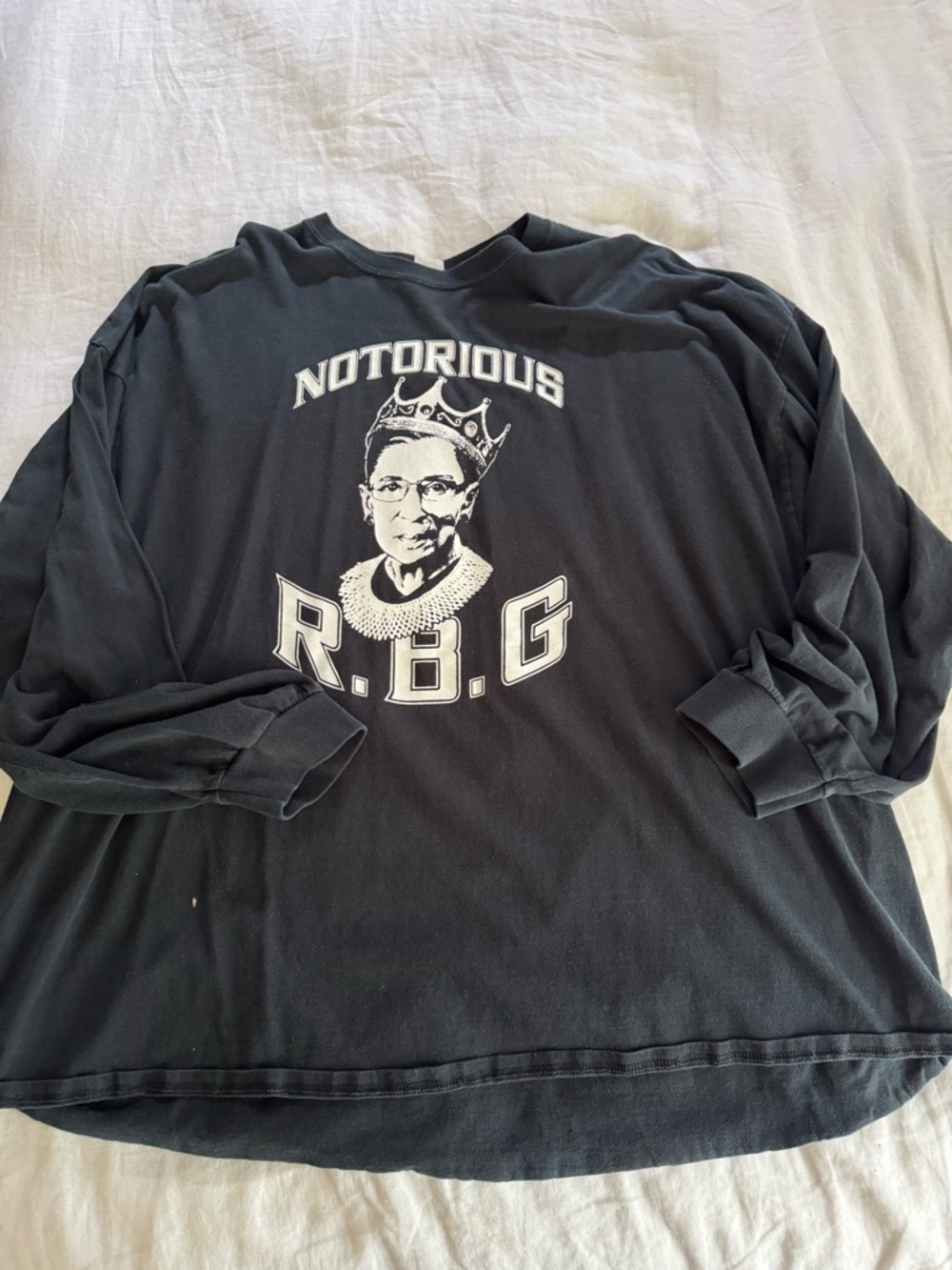 Notorious RBG Graphic Tee 4XL Oversized Black Feminist Ruth Bader Ginsburg Shirt